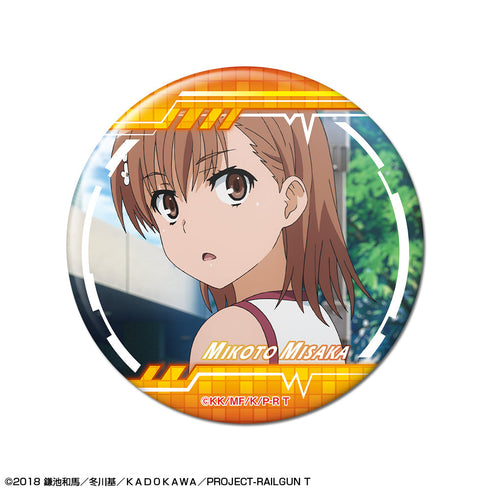 『とある科学の超電磁砲T』缶バッジ デザイン01(御坂美琴/A)【202508再販】